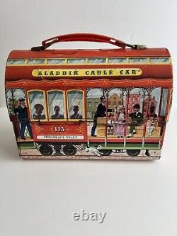 Vintage Rare 1962 Aladdin Cable Car Dome Top Lunchbox No Thermos
