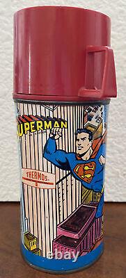 Vintage Rare 1967 Superman Metal Thermos Made in Canada