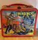 Vintage Rare 1973 Emergency! Fireman Metal Tin Lunch Box (no Thermos) Aladdin