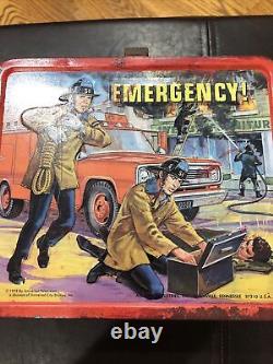 Vintage Rare 1973 Emergency! Metal Lunch Box (No Thermos) Lunchbox Aladdin