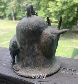 Vintage Rare 1976 Carl Wagner Mountain Goat Full Body Bronze Bell #20 Of 1000