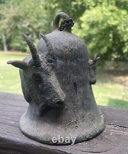 Vintage Rare 1976 Carl Wagner Mountain Goat Full Body Bronze Bell #20 Of 1000