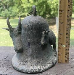 Vintage Rare 1976 Carl Wagner Mountain Goat Full Body Bronze Bell #20 Of 1000