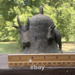 Vintage Rare 1976 Carl Wagner Mountain Goat Full Body Bronze Bell #20 Of 1000