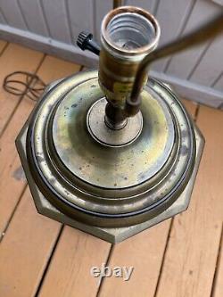 Vintage Rare 1976 Chapman Heavy Metal Brass Table Lamp