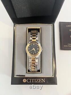 Vintage Rare 1990's new In box Men's Citizen Watch Metal Quartz