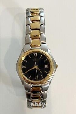 Vintage Rare 1990's new In box Men's Citizen Watch Metal Quartz