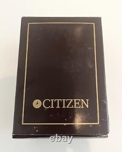 Vintage Rare 1990's new In box Men's Citizen Watch Metal Quartz