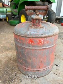 Vintage Rare 5-Gallon Gas Can Metal