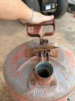 Vintage Rare 5-Gallon Gas Can Metal