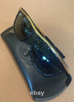 Vintage Rare Authentic Rayban Busch & Lomb Olympian Black Sunglasses