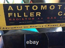 Vintage Rare Automotive Stant Filler Caps Metal Display Rack Gas/Oil Sign