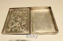 Vintage Rare Beautiful Hand Made Metal China Or Japan Box Case With Dragons