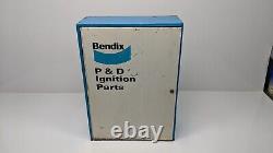 Vintage Rare Bendix P&D Ignition Parts Metal Cabinet Service Station Wall Mount