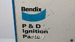 Vintage Rare Bendix P&D Ignition Parts Metal Cabinet Service Station Wall Mount