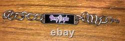 Vintage Rare Biker Mens Metal Bracelet Advertising Deep Purple Ritchie Blackmore
