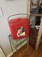 Vintage Rare Coca-cola Original Metal Coca-cola Cooler/ With Lid 12x12x8