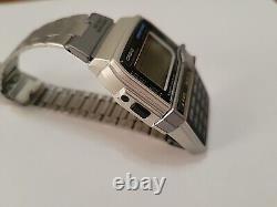 Vintage Rare Casio 1591 DBC-V500 Easy Rec Data Bank Wrist Watch With Calculator