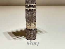 Vintage Rare Collectible Chrome Metal Fat Safety Razor Globusmen