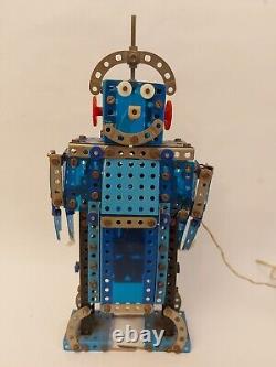 Vintage Rare Constructor Model Metal ROBOT Remoted Battery Toy 34cm