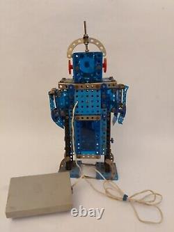 Vintage Rare Constructor Model Metal ROBOT Remoted Battery Toy 34cm