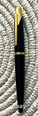 Vintage Rare Dunhill Alfred 18k 750 Gold F Nib Metallic Black Fountain Pen