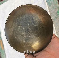 Vintage Rare Hand Crafted Bell Metal Bronze Chakra Healing Singing Bowl 15.5 Cm