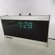 Vintage Rare Inmac Desktop Led Clock Metal Glass Semiconductor Refurbished