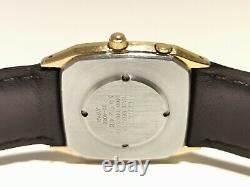 Vintage Rare Japan Luxury Beautiful Gold Plated Alarm Men's Watch Citizen2400