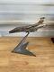 Vintage Rare Jet Fighter Metal Super Sabre F-100 Desk Plane Statue