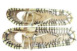 Vintage Rare LL Bean Brown Leather Metal Frame Winter Walker Snowshoes 31x 9