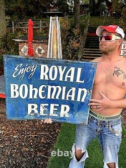 Vintage Rare Lg Royal Bohemian Beer Metal Sign 30inX23in Duluth Minn MN