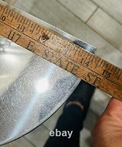 Vintage Rare Metal Glass Mirror Panel Laundry Hamper