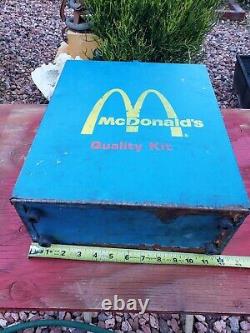 Vintage Rare Metal McDonald's Quality Kit Box