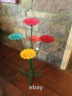 Vintage Rare Metal Multiple Plants Plant Stand 31