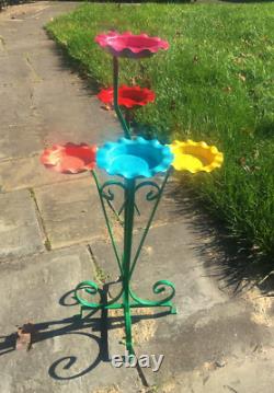 Vintage Rare Metal Multiple Plants Plant Stand 31