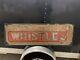 Vintage Rare Metal Whistle Bottle Orange Soda Sign Gas Oil Cola 54 X 18