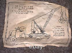 Vintage Rare Metal ZIL USSR Russian Soviet Crane with Box And Paper FREESHIP