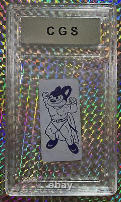Vintage Rare Mighty Mouse Metal Playing Card 4 Clubs Cow Ebay 1/1 Cgs 8 C Read