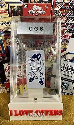 Vintage Rare Mighty Mouse Metal Playing Card 4 Clubs Cow Ebay 1/1 Cgs 8 C Read