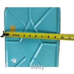 Vintage Rare NESCO Coolryte Insulated Metal Picnic Basket (Teal Black Plaid)