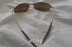 Vintage Rare Oakley 2.0 Platinum Wire Bronze Iridium Sunglasses