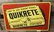 Vintage Rare Original 27 3/4 X 17 3/4 Quikrete Concrete Embossed Metal Sign