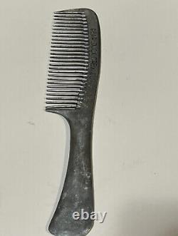 Vintage Rare PEARLDUCK Crew Cut Aluminum Metal Comb GERMANY BARBERSHOP COMB