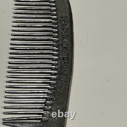 Vintage Rare PEARLDUCK Crew Cut Aluminum Metal Comb GERMANY BARBERSHOP COMB