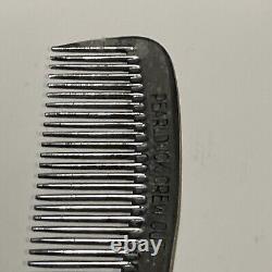 Vintage Rare PEARLDUCK Crew Cut Aluminum Metal Comb GERMANY BARBERSHOP COMB