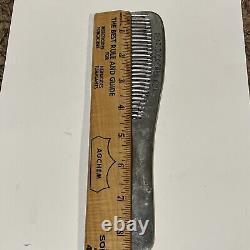 Vintage Rare PEARLDUCK Crew Cut Aluminum Metal Comb GERMANY BARBERSHOP COMB