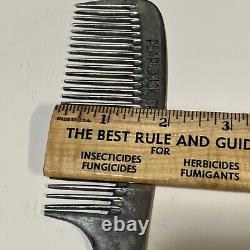 Vintage Rare PEARLDUCK Crew Cut Aluminum Metal Comb GERMANY BARBERSHOP COMB