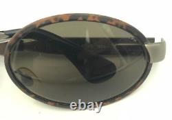 Vintage Rare Ralph Lauren 909/S WS3 Silver Tortoise Oval Sunglasses Frames Italy