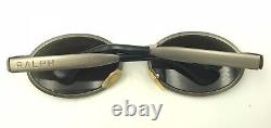 Vintage Rare Ralph Lauren 909/S WS3 Silver Tortoise Oval Sunglasses Frames Italy